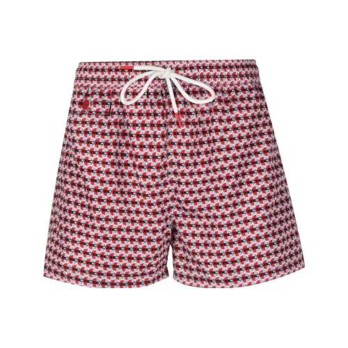 KITON Red Men's Swimwear KITON Красный Мужской Плавательный костюм