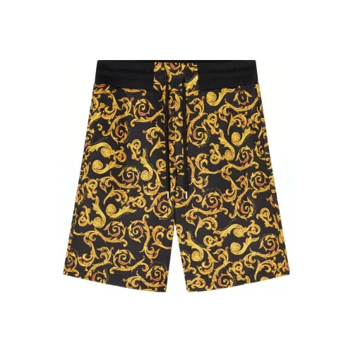 VERSACE JEANS COUTURE SS23 Повседневные шорты Мужские Черные Желтые