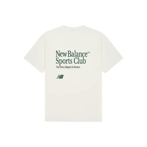 New Balance совместная белая мужская футболка T