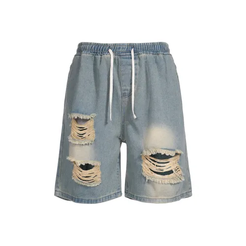 YearnObtainRainbow Джинсовые шорты Унисекс Желтый Грязь