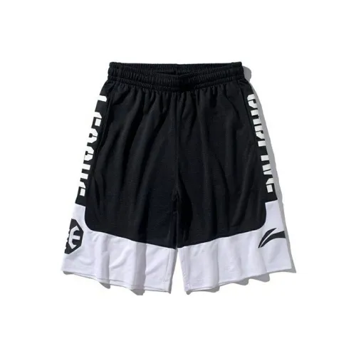 LINING Новый стандартный черный мужские баскетбольные шорты