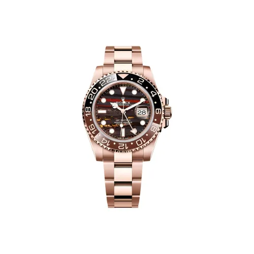 ROLEX Автоматический Механический Movement Унисекс Greenwich Type II Часы 40 мм Красные