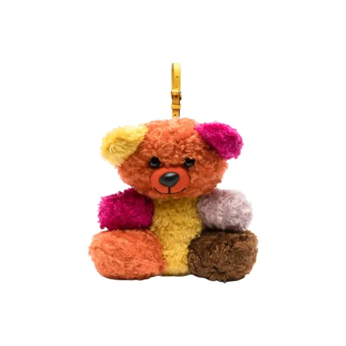 MOSCHINO Тедди Ткань Клатч Женские Оранжевый Желтый