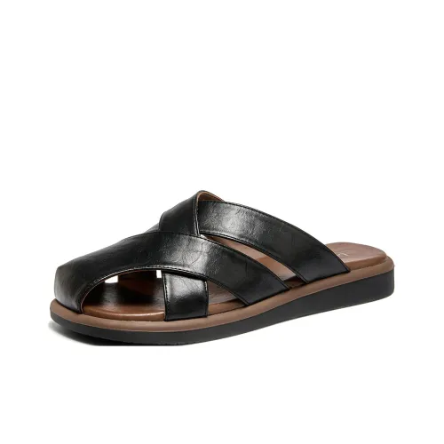 La Chapelle Slip-resistant Домашние тапочки Женские Черные