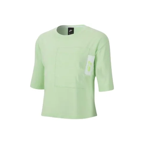 NIKE Конфетный зеленый Женские короткие топы