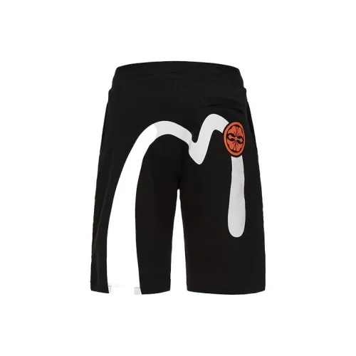 EVISU Черные Мужские Повседневные Шорты