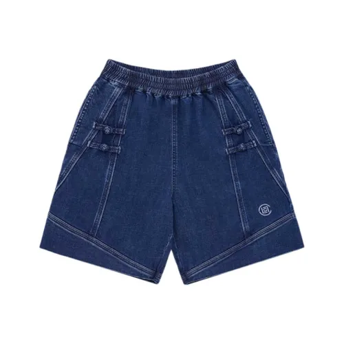 CLOT Be Like Water Collection Джинсовые шорты Унисекс Джинсовый синий