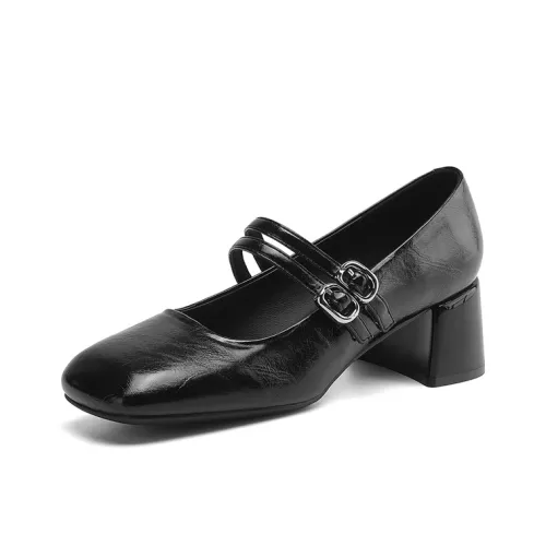 Daphne Грубый каблук Туфли Мэри Джейн Женские