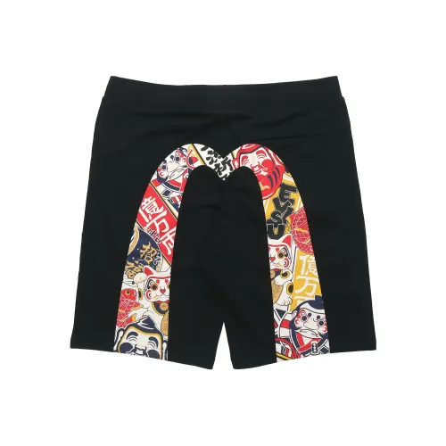 EVISU Черные Мужские Спортивные Шорты