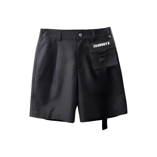 ED HARDY X Карго Шорты Мужские Темно-Серые