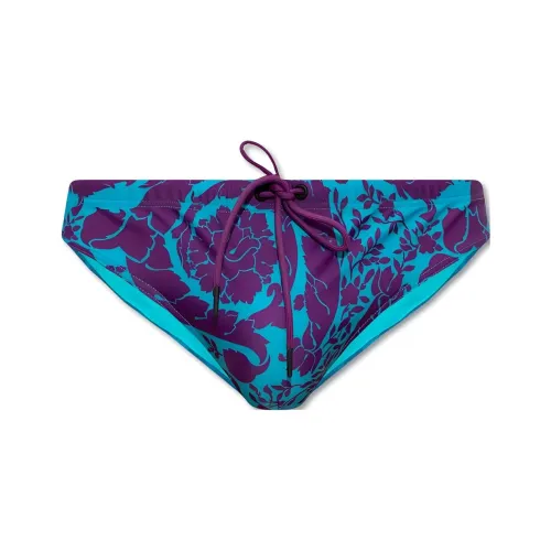 VERSACE Мужские синие плавательные шорты