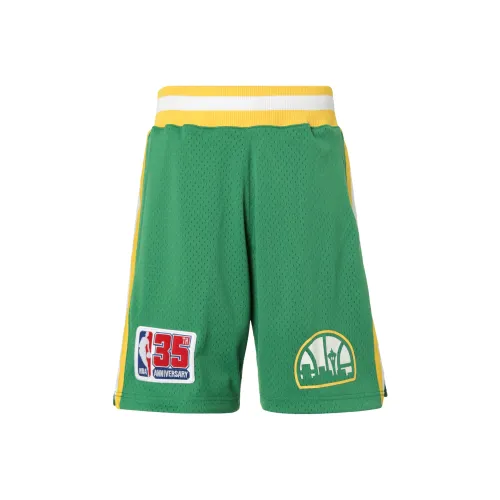 MITCHELL NESS Баскетбольные шорты Мужские Зеленые