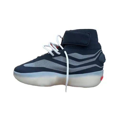 Fear Of God x Adidas Шокабойеры Slip-Resistant High Топ Баскетбольные Кроссовки Унисекс Черный Серый