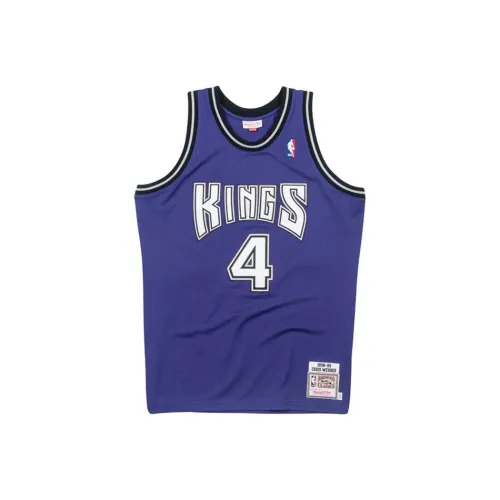 Mitchell Ness Синий Мужская баскетбольная футболка