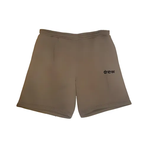 Drew House Letter Logo Series Коричневые унисекс спортивные шорты