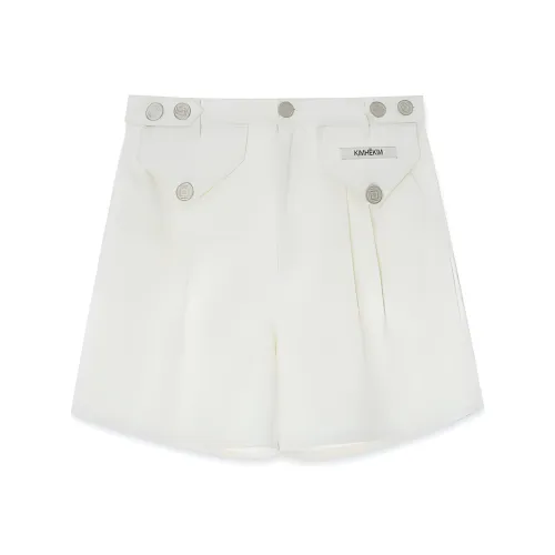 KIMHEKIM SS24 Два POCKETS Джинсовые шорты Джинсовые шорты Мужской Белый Белый