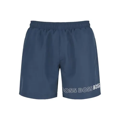 Hugo Boss Морские Синий Мужские Пляжные Шорты