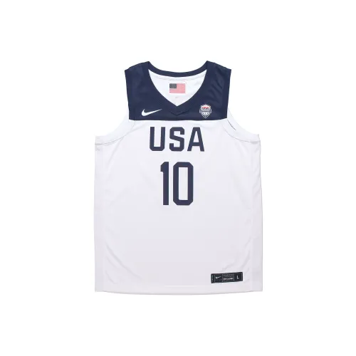 Nike Баскетбольная Джерси Мужская Белая