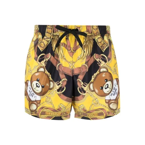 MOSCHINO Желтые Мужские Повседневные Шорты