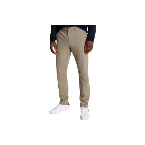 Tommy Hilfiger Slim Fit Flex Tommy Chino Pants Taupe Tone Casual Pants Men's Khaki
