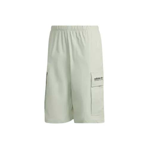 Adidas Originals Карго Шорты Мужские Лен Зеленый