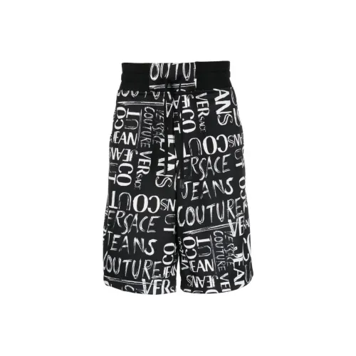 VERSACE JEANS Черные Мужские Повседневные Шорты