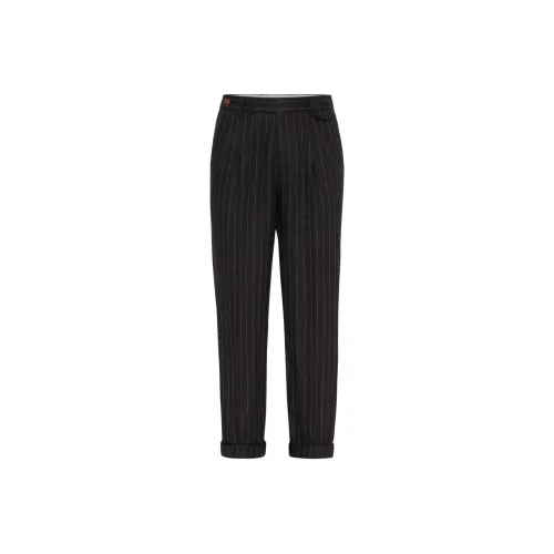 BRUNELLO CUCINELLI Черные Мужские Повседневные Штаны