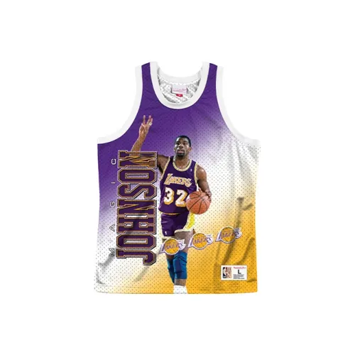 Mitchell Ness Желтая Унисекс Баскетбольная Джерси