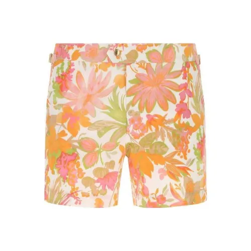TOM FORD Orange Мужские Повседневные Шорты