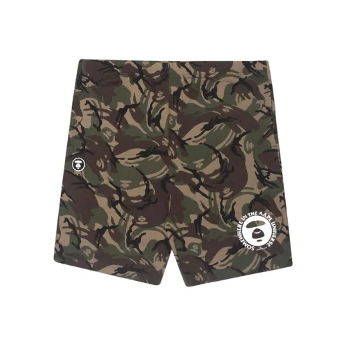 Aape Повседневные шорты унисекс армейский зеленый