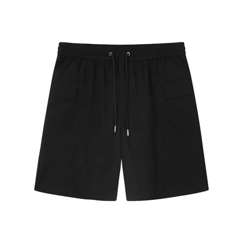 DAVID NAMAN Черные Мужские Повседневные Шорты
