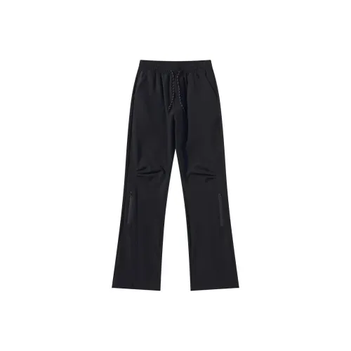 D W Повседневные брюки Унисекс Абсолютно черный