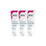 Франция Версия, Крем для чистого удаления волос, мягкий тип, 100 мл * 3