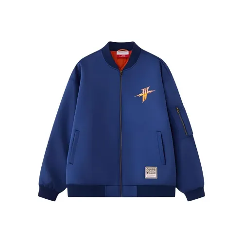 MITCHELL NESS x NBA Хлопковый пуховик Мужской Темно-синий