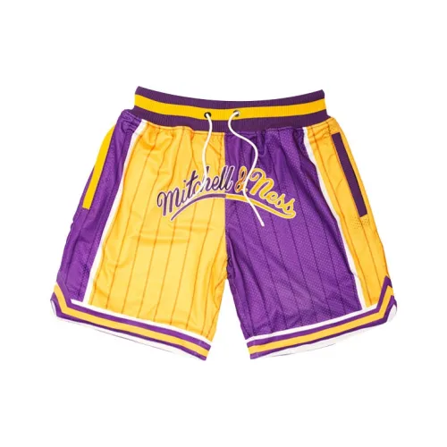 MITCHELL NESS x UZIS Коллекция ко Дню Святого Валентина Баскетбольные шорты Унисекс Фиолетовый Золото