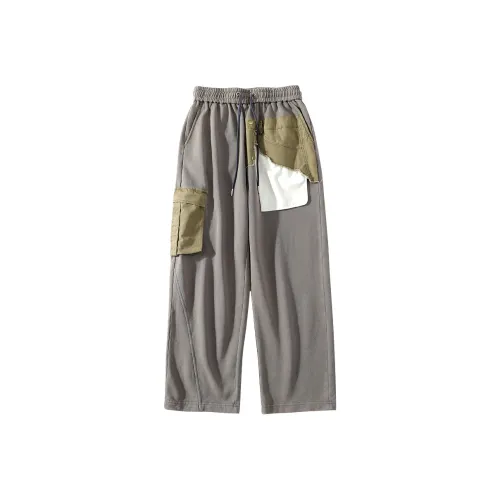 A SQUARE ROOT Повседневные брюки Спортивные штаны Унисекс Серый