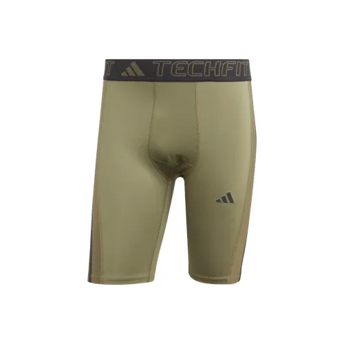 Adidas Olive Green Men's Casual Shorts Adidas Оливково-зеленые Мужские Повседневные Шорты