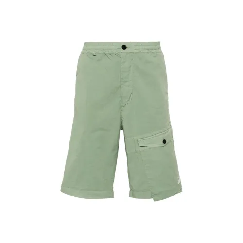 C.P.Company FW24 Карго Шорты Мужские Шалфейный Зеленый