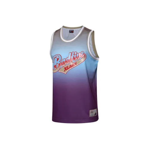 LINING x XLARGE совместная модель баскетбольной Джерси для мужчин Jams фиолетового цвета
