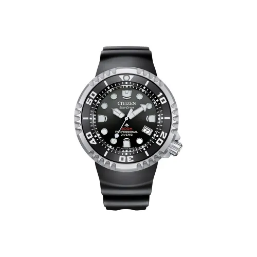 CITIZEN PROMASTER Series Светильник Кварцевый механизм Резиновый ремешок Часы 46 мм Мужские часы Серый циферблат