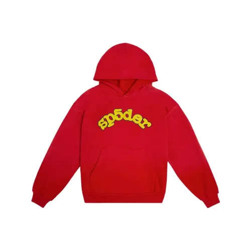 Sp5der SS25 Толстовка Мужской Красный