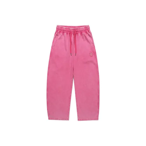 Guuka Повседневные брюки Унисекс Розовый Красный