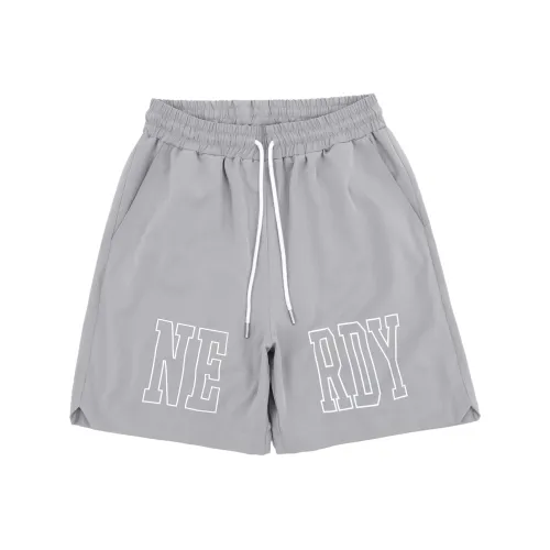 NERDY SS24 Повседневные шорты унисекс серые