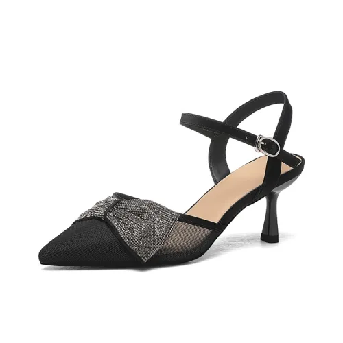 Golden Silk Rabbit Низкий каблук Высокий каблук Женские