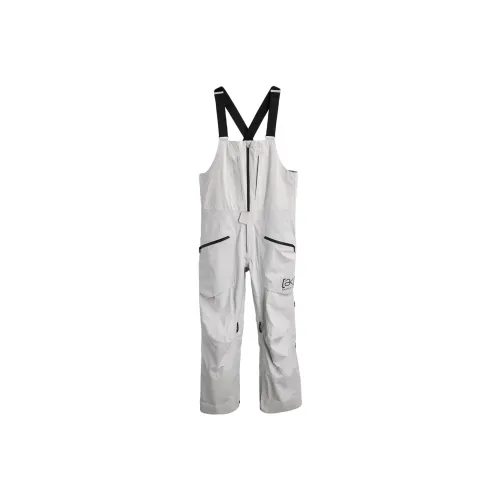 BURTON AK Серый Белый Мужские Лыжные Штаны