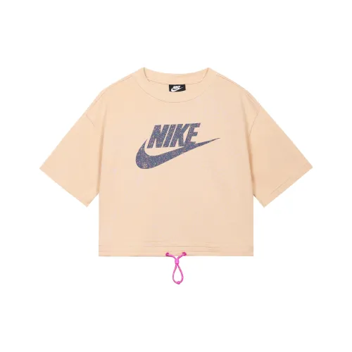 NIKE Розовые Женские Короткие Топы