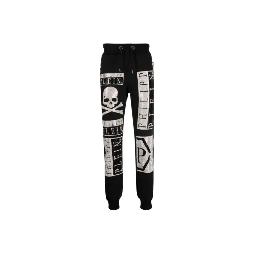 PHILIPP PLEIN Черные Мужские Повседневные Штаны