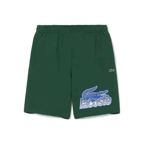 Шорты LACOSTE Collaboration Крокодил Зеленые Мужские Повседневные