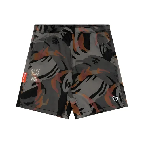 AAPE Черные Мужские Джинсовые Шорты