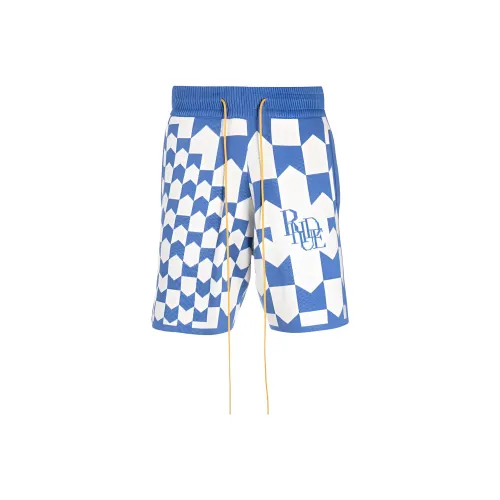 RHUDE Blue Men's Casual Shorts RHUDE Синий Мужские Повседневные Шорты
